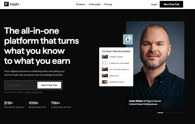 Kajabi all-in-one platform