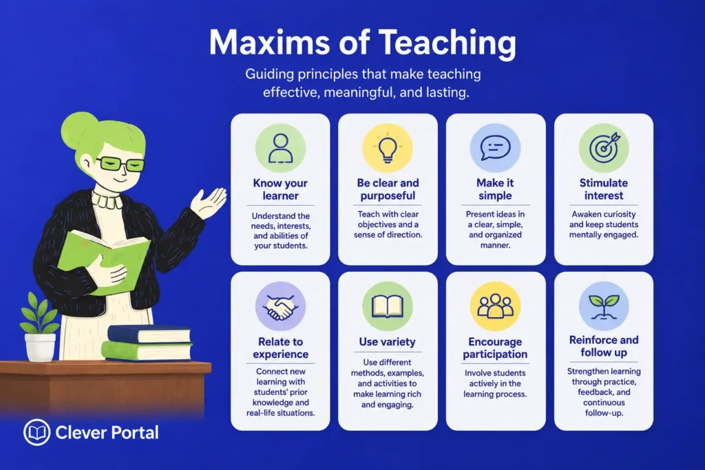 maxims of teaching