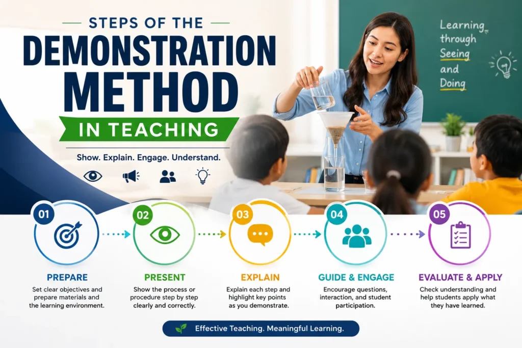 steps of demonstration method