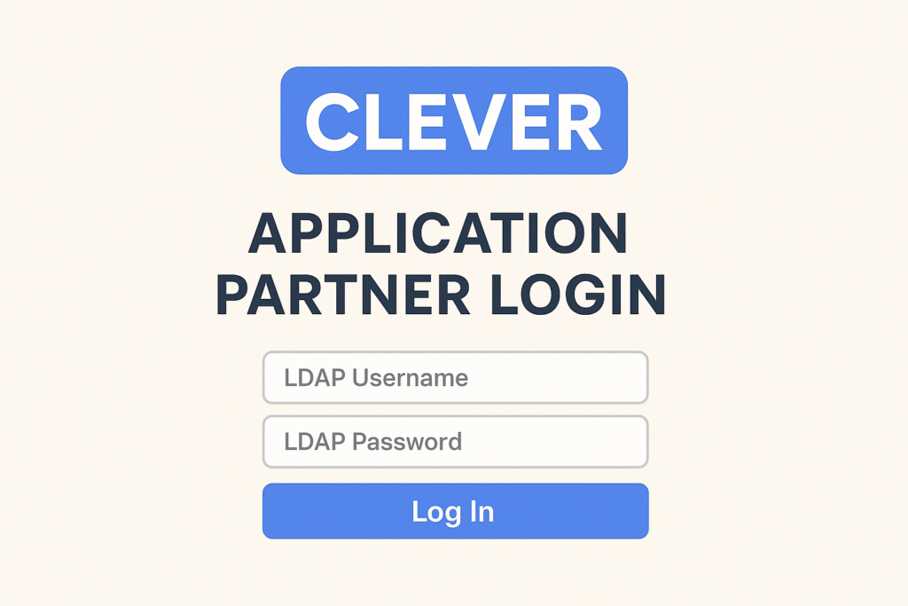 How to login clever portal as a Application Partner