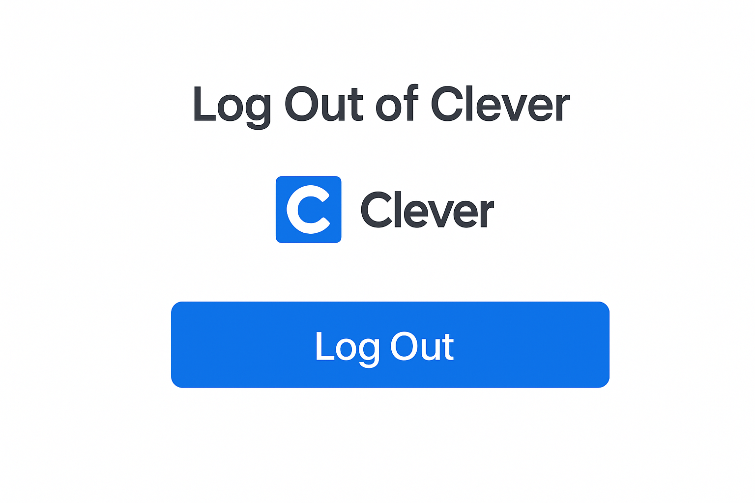 LogOut of Clever portal