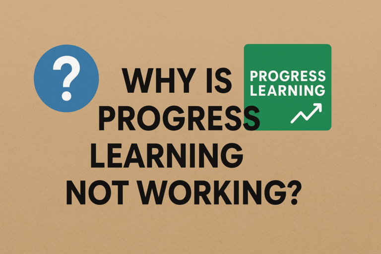 why is progress learning not working