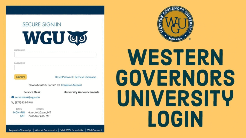 WGU Portal Explained, Login, Password Reset & Student Dashboard Tips