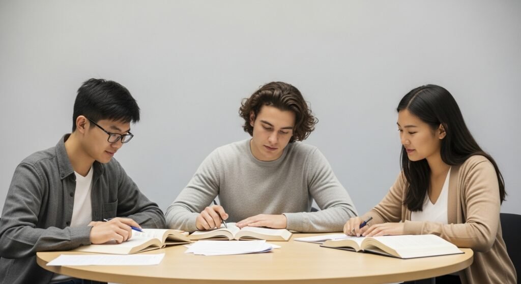 Diverse group of students studying together representing why education is important for personal growth social development and reducing inequality