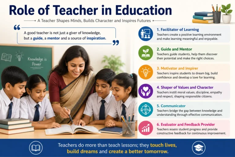 Role of a teacher in education